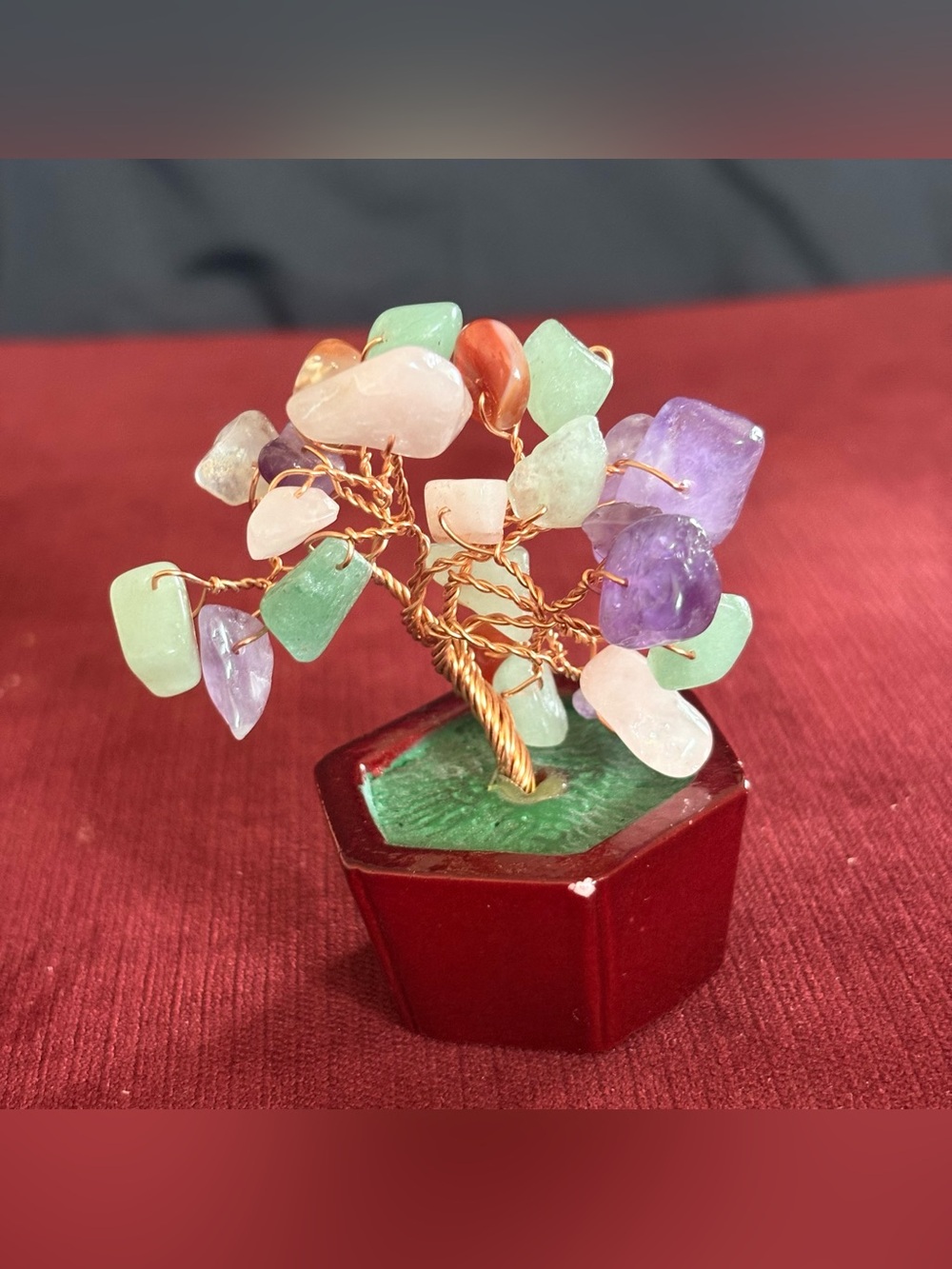 Feng-Shui Energy Decor  -Little Bonsai Crystal Tree